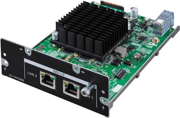 PANASONIC AV-UHS5M6G - NDI I/F-Einheit für AV-UHS500 UHD Live-Video Mischer (NDI-Unterstützung - IP-Übertragung über NDI & NDI-HX) (AV-UHS5M6G) von Panasonic