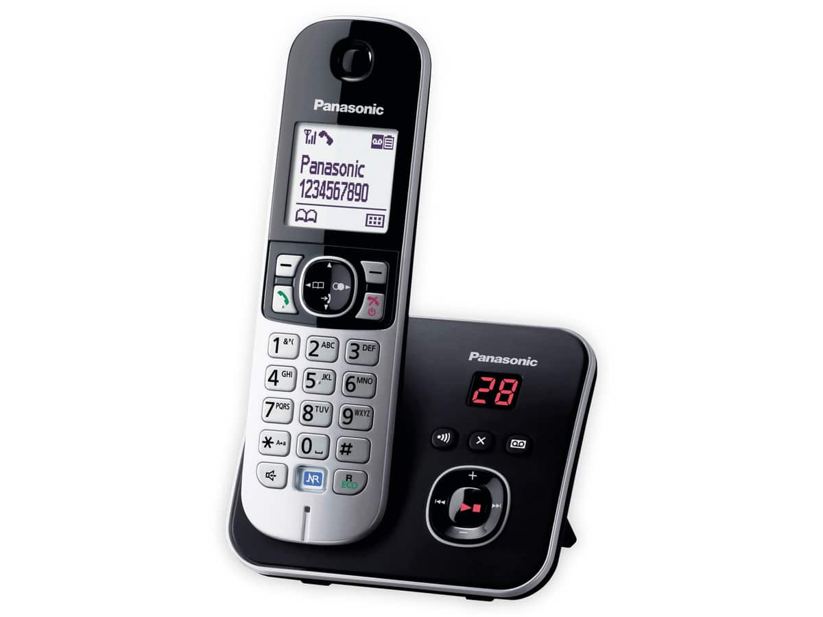 PANASONIC DECT-Telefon KX-TG6821GB, mit AB, schwarz PANASONIC DECT-Telefon KX-TG6821GB, mit AB, schwarz von Panasonic