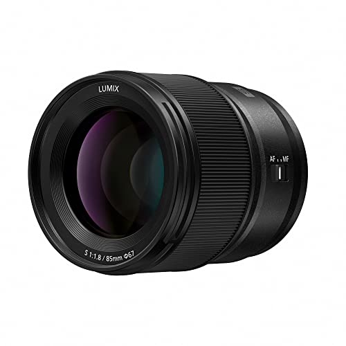 PANASONIC LUMIX S Series Kameraobjektiv, 85 mm F1.8 L Mount Wechselobjektiv für spiegellose Vollformat-Digitalkameras, S-S85, schwarz von Panasonic