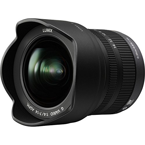 PANASONIC Lumix G Vario-Objektiv, 7-14 mm, F4.0 ASPH, spiegellos, Micro Four Thirds, H-F007014 (USA Black) von Panasonic