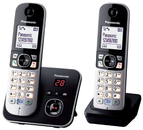 PANASONIC - Panasonic KX-TG6822 Duo Téléphones Sans fil Noir - KX-TG6822FRB (französische Version) von Panasonic