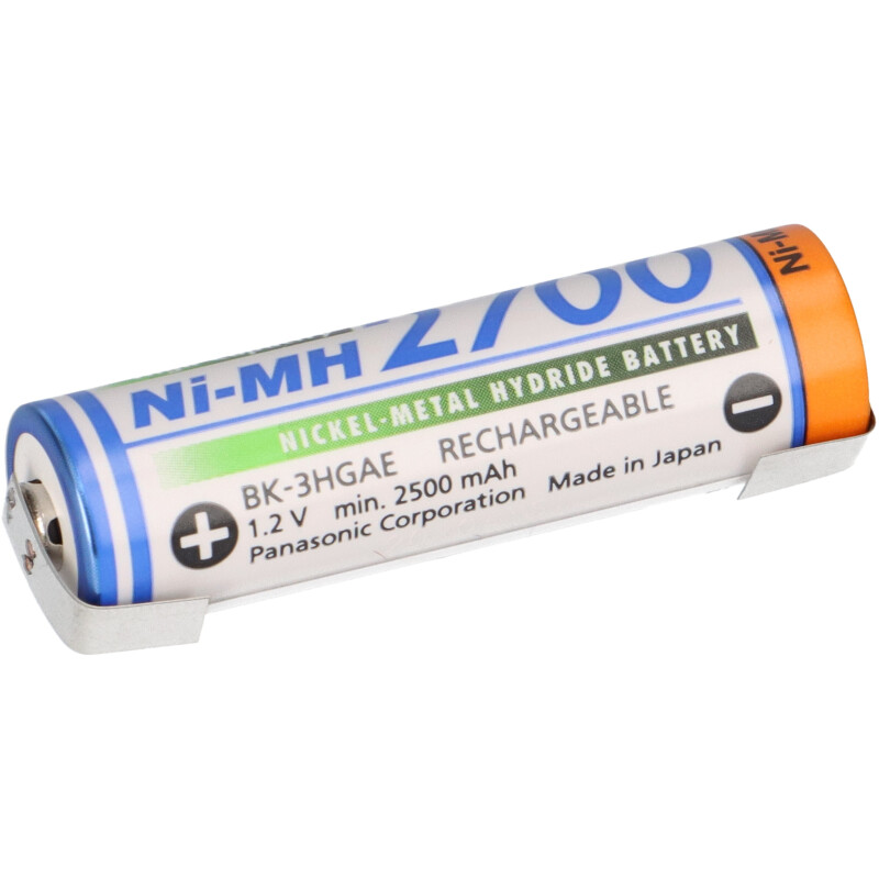 Panasonic AA 2700mAh 1,2V Ni-MH Modellbau Akku mit U-Lötfahne Panasonic AA 2700mAh 1,2V Ni-MH Modellbau Akku mit U-Lötfahne von Panasonic