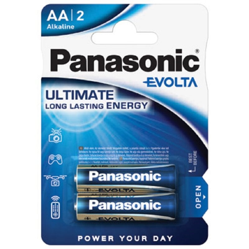 Panasonic AA Mignon Evolta Batterie 1,5V 2er Blister von Panasonic