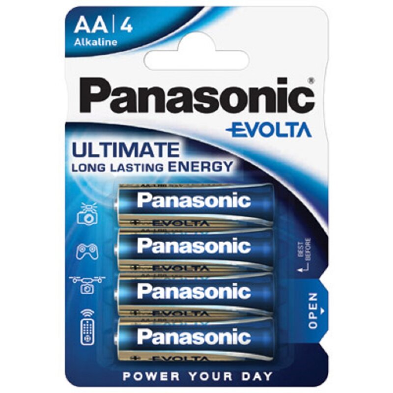 Panasonic AA Mignon Evolta Batterie 1,5V 4er Blister von Panasonic