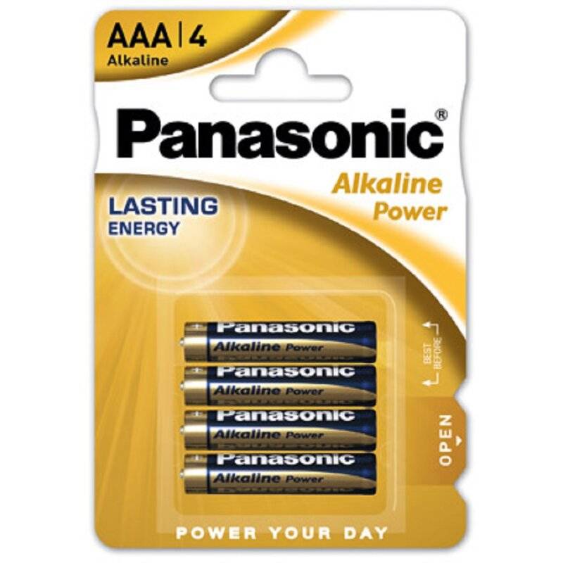 Panasonic AAA Micro Alkaline Power 1,5V Batterie 4er Blister von Panasonic