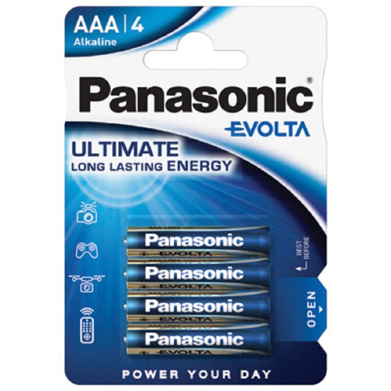 Panasonic AAA Micro Evolta Batterie 1,5V 4er Blister Panasonic AAA Micro Evolta Batterie 1,5V 4er Blister von Panasonic