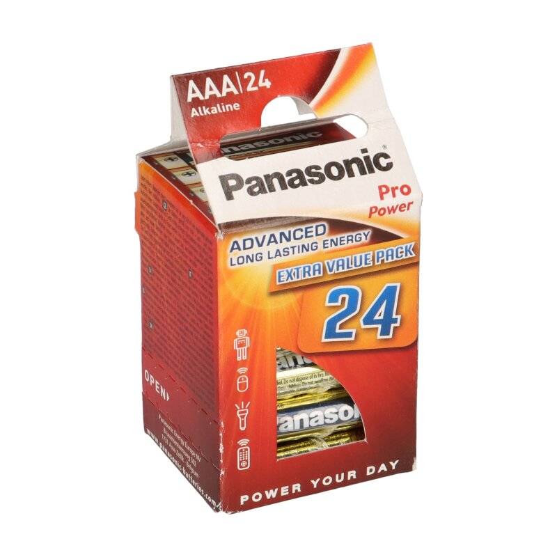 Panasonic AAA Micro Pro Power 1,5V Batterie 24er Blister von Panasonic