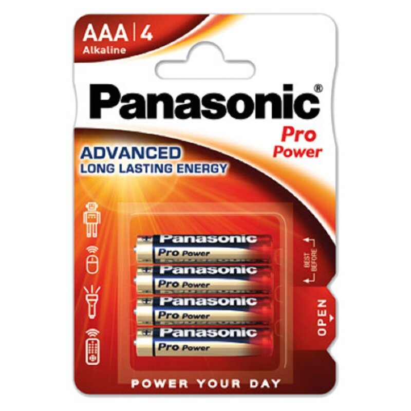 Panasonic AAA Micro Pro Power Batterie 1,5V 4er Blister von Panasonic
