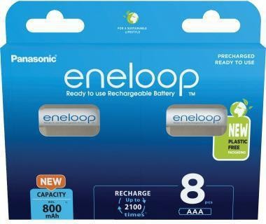 Panasonic Akku eneloop BK-4MCDE/8BE AAA HR03 1,2V/800mAh 8St. 190026400 von Panasonic