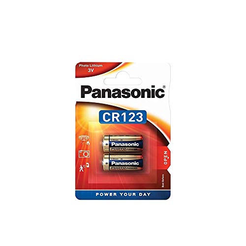 Panasonic CR123 zylindrische Lithium-Batterie für leichte Geräte mit hohem Energiebedarf wie Rauchmelder, Alarmanlage, Stirnplampe, Kameras, 3V, 2er Pack Panasonic CR123 zylindrische Lithium-Batterie für leichte Geräte mit hohem Energiebedarf wie Rauchmelder, Alarmanlage, Stirnplampe, Kameras, 3V, 2er Pack von Panasonic
