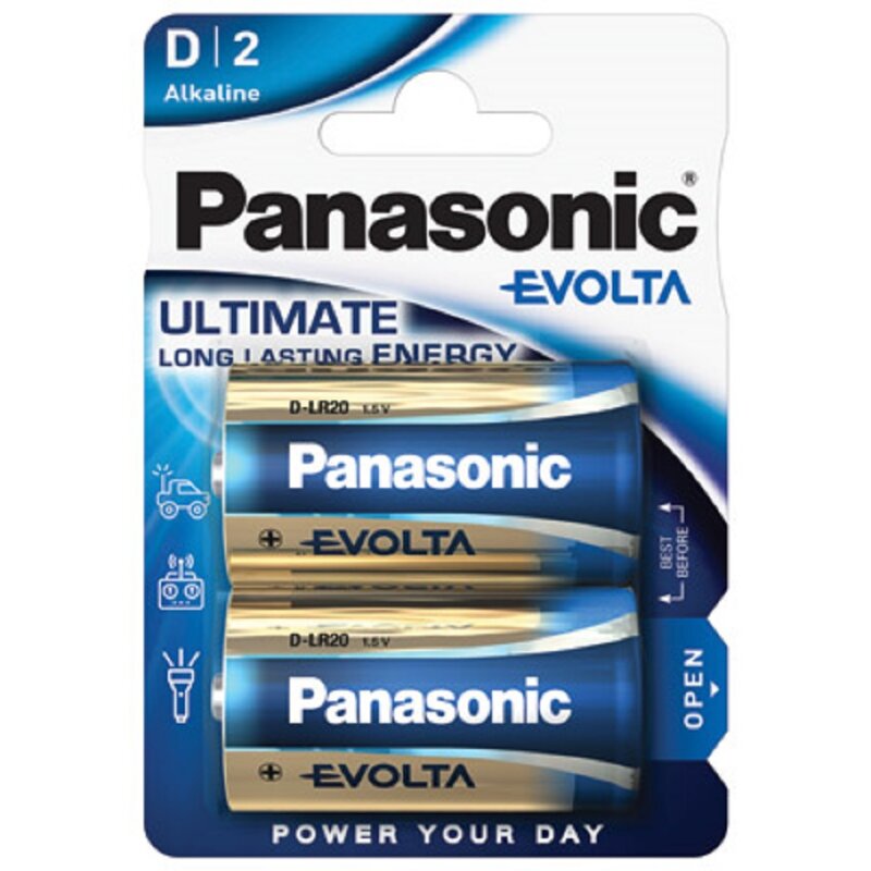 Panasonic D Mono Evolta Batterie 1,5V 2er Blister von Panasonic