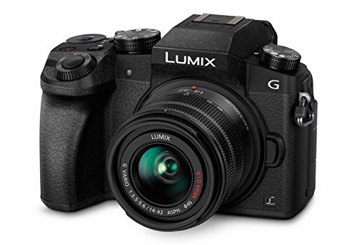 Panasonic DMC-G70KEG-K Lumix Systemkamera (16 Megapixel, 4K Video, 7,5 cm (3 Zoll) Touchscreen, WiFi) mit Objektiv Lumix G Vario F3,5-5,6/14-42 Asph/OIS schwarz von Panasonic