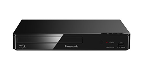 Panasonic DMP-BDT167EG Kompakter 3D Blu-ray Player (Full HD Upscaling, Internet Apps, LAN-Anschluss, USB, MKV-Playback) schwarz von Panasonic