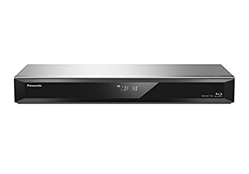 Panasonic DMR-BST765AG Blu-Ray Player und Recorder mit Twin HD DVB-S Tuner, 500 GB Festplatte, 4K Upscaling, Ultra HD, Simultanaufnahme, Smart Ready, Silber von Panasonic