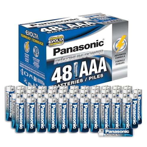 Panasonic Energy Corporation LR03XE/48PC Platinum Power Langlebige AAA-Alkalibatterie von Panasonic