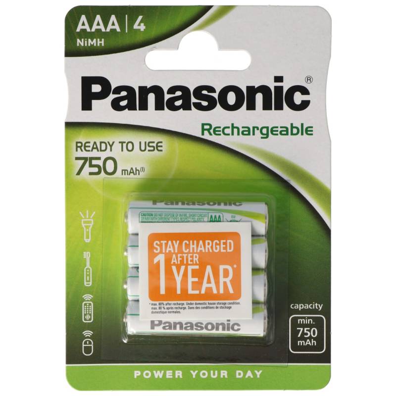 Panasonic Evolta Akku Micro AAA Ready to use 4er Pack HHR-4MVE/4BC von Panasonic