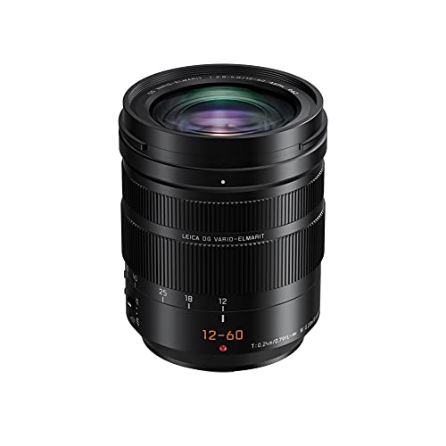 Panasonic H-ES12060E Leica DG Vario-Elmarit Kamera Objektive (12-60mm/F2.8-4.0, Standardzoom, Dual I.S., Staub- & Spritzwasserschutz, schwarz) von Panasonic