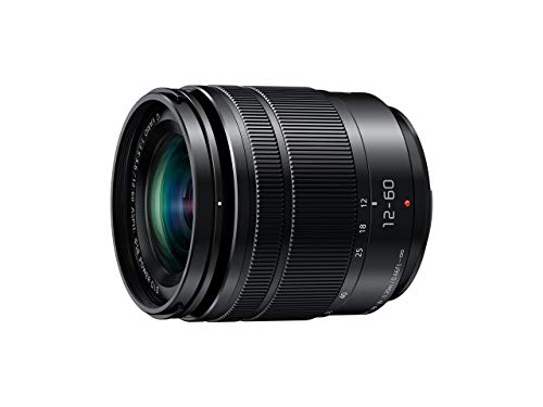 Panasonic H-FS12060E LUMIX G Vario 12-60 mm F3.5-5.6 ASPH. Objektiv (5x Zoom, Power O.I.S. Bildstabilisator, Staub-/ Spritzwasserschutz) schwarz (Generalüberholt) von Panasonic