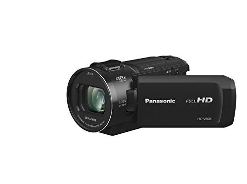 Panasonic HC-V808EG-K Full HD Camcorder (LEICA DICOMAR Objektiv, Full HD 50p Video, 24x opt. Zoom, opt. Bildstabilisator, WiFi, Wireless Twin Camera) von Panasonic
