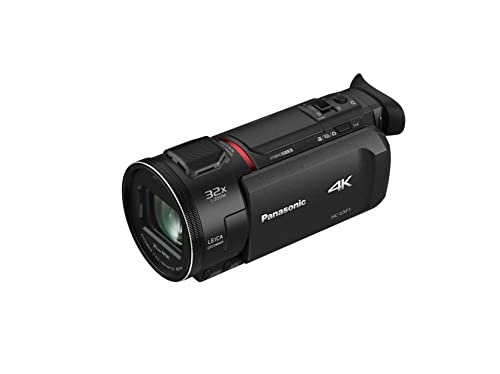 Panasonic HC-VXF1 4K Ultra HD-Kamera (große MOS-Matrix, Leica Dicomar Objektiv, 25mm Weitwinkel, Optischer Zoom 24x, EVF-Visierer, HYBRID I.O.S.+), schwarz von Panasonic