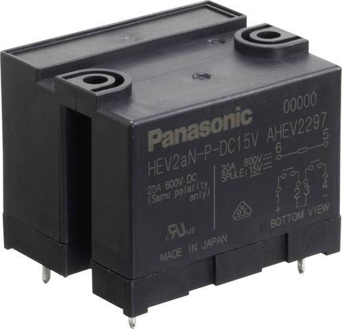 Panasonic HEV2AN-P-DC24V Printrelais 24 V/DC 20A 2 Schließer 1St. von Panasonic