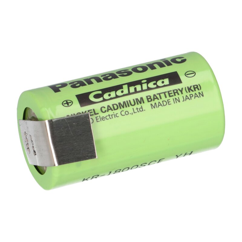 Panasonic KR-1800SCE Sub C 1.2V 1800mAh Ni-Cd Z Lötfahne von Panasonic