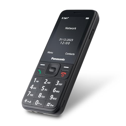 Panasonic KX-TF200 Mobiltelefon, Dualband-GSM 900/1800 MHz, 2,4" TFT-Farb-LCD, 0,3 Megapixel, Bluetooth 3.0, 1000 mAh Li-Ionen-Akku, kompatibel mit Hörgeräten, einzelne SIM-Karte, Schwarz Panasonic KX-TF200 Mobiltelefon, Dualband-GSM 900/1800 MHz, 2,4" TFT-Farb-LCD, 0,3 Megapixel, Bluetooth 3.0, 1000 mAh Li-Ionen-Akku, kompatibel mit Hörgeräten, einzelne SIM-Karte, Schwarz von Panasonic