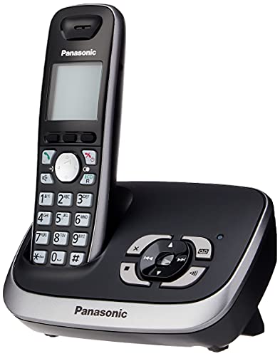 Panasonic Schnurlostelefon mit Anrufbeantworter Clear Sound, 1,8 Zoll Display, 4-Wege Navigation, schwarz, KX-TG6521GB Panasonic Schnurlostelefon mit Anrufbeantworter Clear Sound, 1,8 Zoll Display, 4-Wege Navigation, schwarz, KX-TG6521GB von Panasonic
