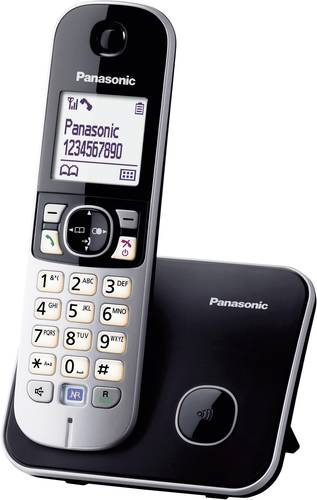 Panasonic KX-TG6811 DECT, GAP Schnurloses Telefon analog Freisprechen Schwarz, Silber Panasonic KX-TG6811 DECT, GAP Schnurloses Telefon analog Freisprechen Schwarz, Silber von Panasonic