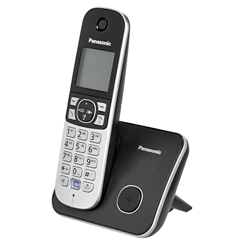 Panasonic KX-TG6811GB DECT Schnurlostelefon (strahlungsarm, Eco-Modus GAP Telefon, ohne Anrufbeantworter, Festnetz, Anrufsperre) schwarz von Panasonic