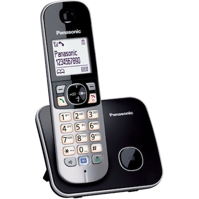 Panasonic KX-TG6811GB schnurgebundenes Festnetztelefon (analog), schwarz von Panasonic