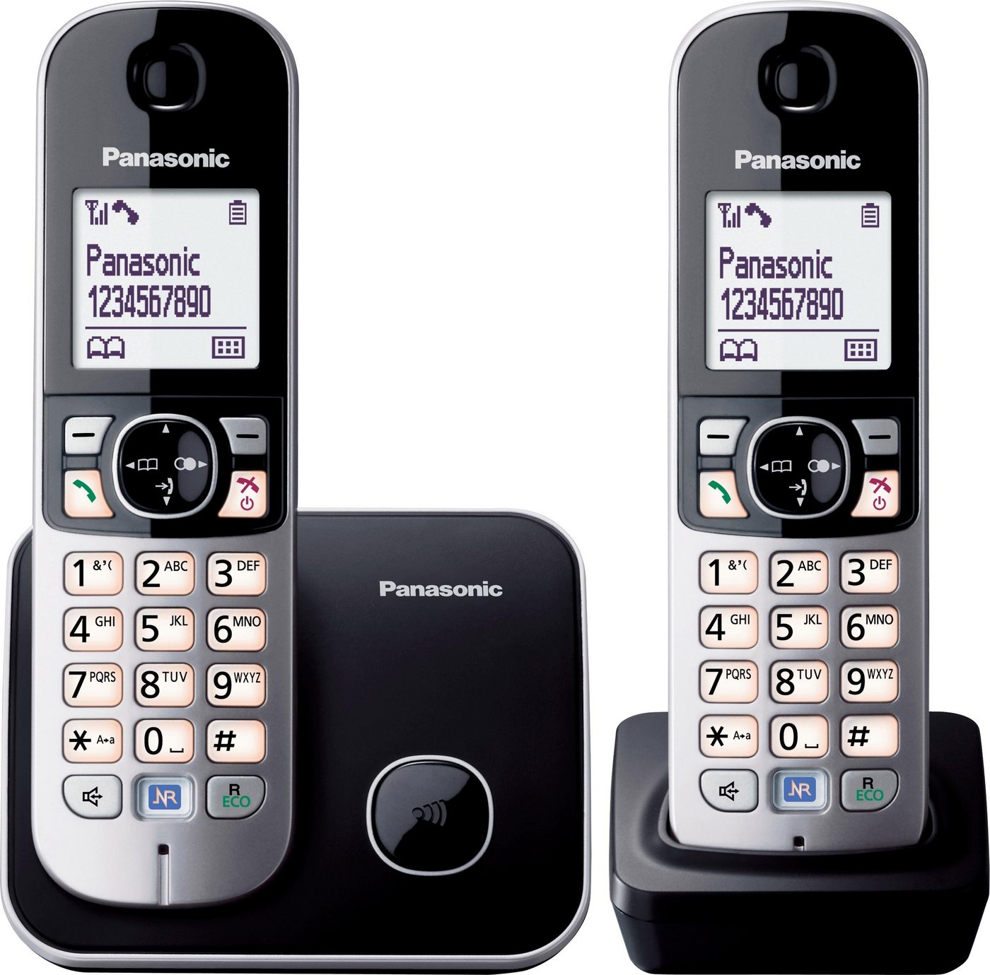 Panasonic KX-TG6812GB Schnurloses DECT-Telefon (mit Anrufer- und Wahlsperre) von Panasonic