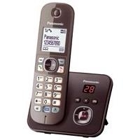 Panasonic KX TG6821 - Schnurlostelefon - Anrufbeantworter mit Rufnummernanzeige - DECT - Mokkabraun (KX-TG6821GA) von Panasonic
