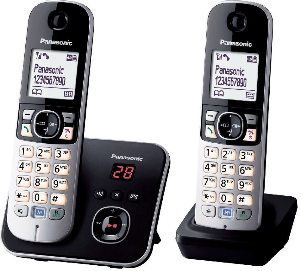 Panasonic KX-TG6822GB schwarz Schnurloses DECT-Telefon Panasonic KX-TG6822GB schwarz Schnurloses DECT-Telefon von Panasonic
