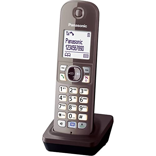 Panasonic KX-TGA681EXA Mobilteil für KX-TG68xx Serie inkl. Ladeschale Mocca-braun von Panasonic