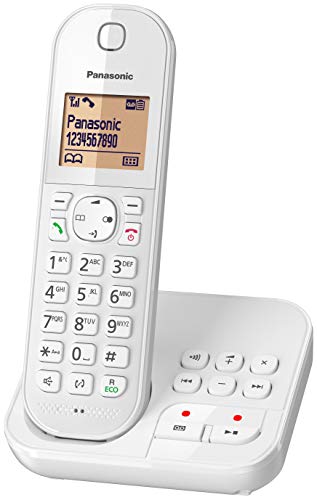 Panasonic KX-TGC 420 GW, schnurloses Telefon mit Anrufbeantworter, Weiß von Panasonic