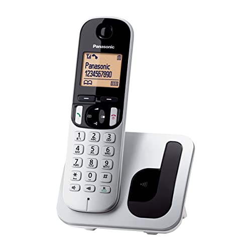Panasonic KX-TGC210 DECT-Telefon Metallisch Anrufer-Identifikation von Panasonic