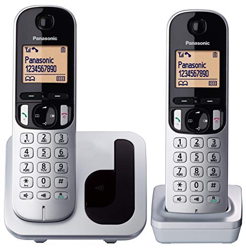 Panasonic KX-TGC212 DECT-Telefon Metallisch Anrufer-Identifikation, Silber Panasonic KX-TGC212 DECT-Telefon Metallisch Anrufer-Identifikation, Silber von Panasonic