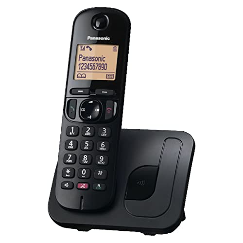Panasonic KX-TGC250JTB Digitales Schnurlostelefon für Senioren mit Blockierung von unerwünschten Anrufen, leicht ablesbares Display, Freisprecheinrichtung, Wecker, einzelner Empfänger, Anrufer-ID, Panasonic KX-TGC250JTB Digitales Schnurlostelefon für Senioren mit Blockierung von unerwünschten Anrufen, leicht ablesbares Display, Freisprecheinrichtung, Wecker, einzelner Empfänger, Anrufer-ID, von Panasonic