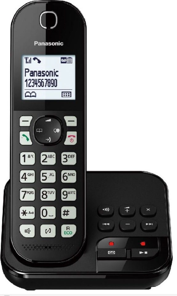 Panasonic KX-TGC460GB Schwarz Schnurloses DECT-Telefon von Panasonic