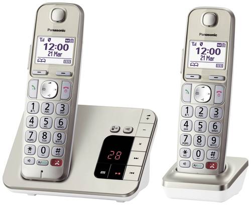 Panasonic KX-TGE262GN DECT/GAP Schnurgebundenes Telefon, analog Anrufbeantworter, Freisprechen, für von Panasonic