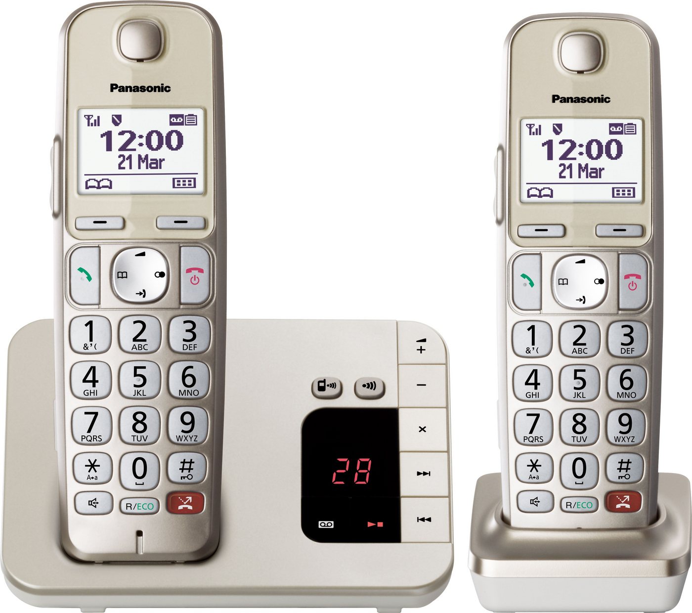 Panasonic KX-TGE262GN DECT-Telefon (Mobilteile: 2) von Panasonic