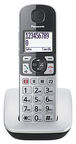 Panasonic KX-TGE510JTS Telefon DECT Anrufer-Identifikation Silber Telefon von Panasonic