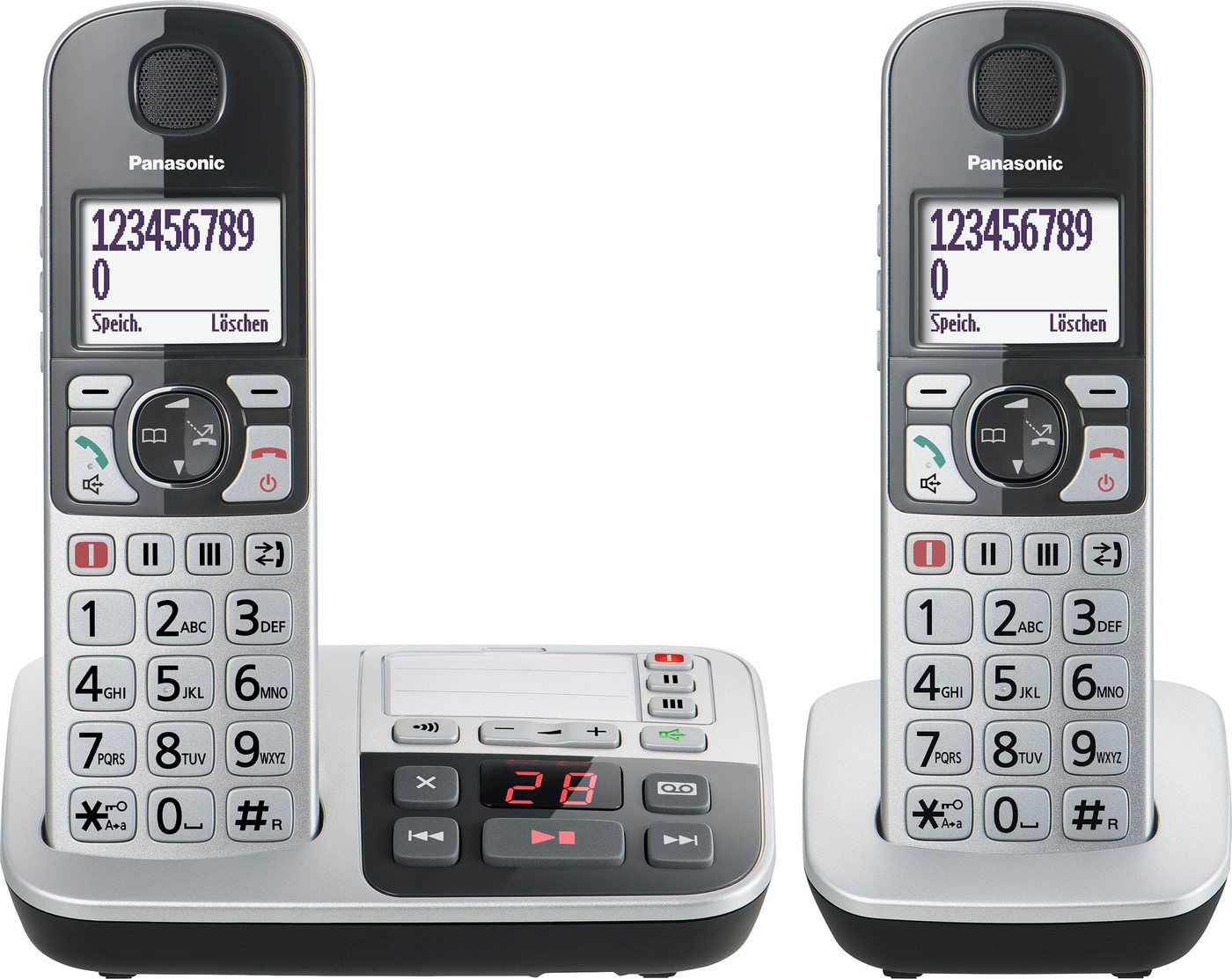Panasonic KX-TGE522 Seniorentelefon (Mobilteile: 2, inkl. Anrufbeantworter) von Panasonic