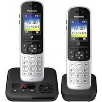 Panasonic KX-TGH722G schnurloses DECT Festnetztelefon AB, 2x Mobilteil si/schw von Panasonic