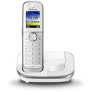 Panasonic KX TGJ310GW - Schnurlostelefon mit Rufnummernanzeige - DECT - weiß (KX-TGJ310GW) von Panasonic