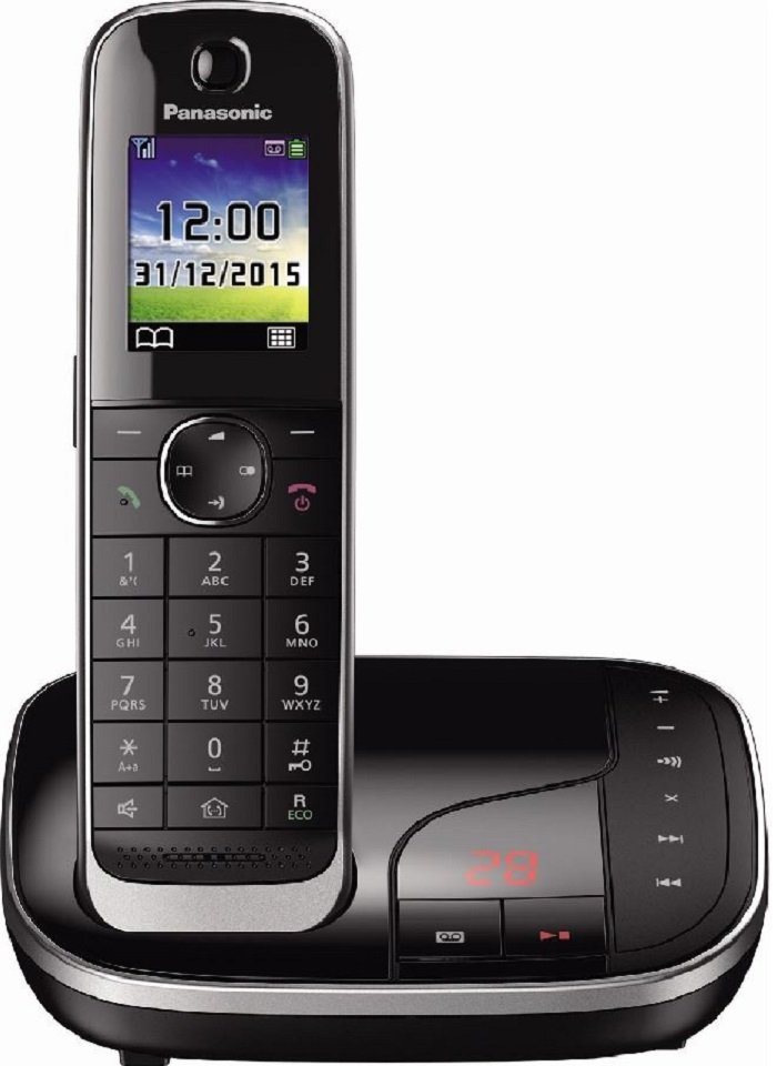 Panasonic KX-TGJ320GB Schwarz Schnurloses DECT-Telefon von Panasonic