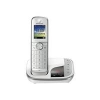 Panasonic KX-TGJ320GW - Schnurlostelefon - Anrufbeantworter mit Rufnummernanzeige - DECT - weiß von Panasonic