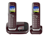 Panasonic KX-TGJ322, DECT-Telefon, Anrufer-Identifikation, SMS (Kurznachrichtendienst), Rot von Panasonic