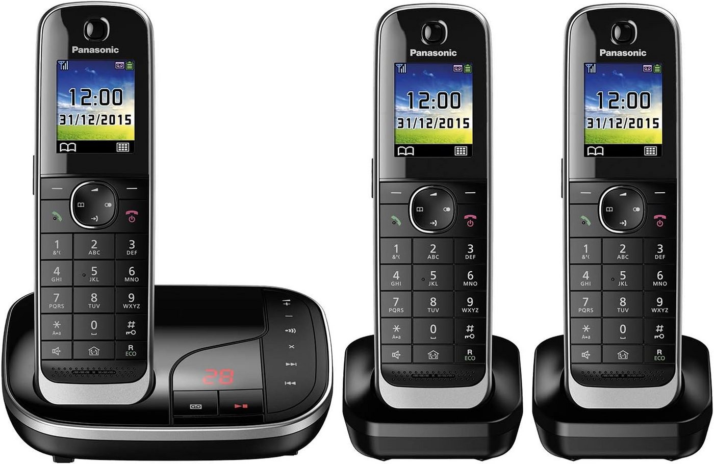 Panasonic KX-TGJ323GB DECT-Telefon (Mobilteile: 3) von Panasonic